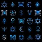 Cyberpunk symbols vj loops video art
